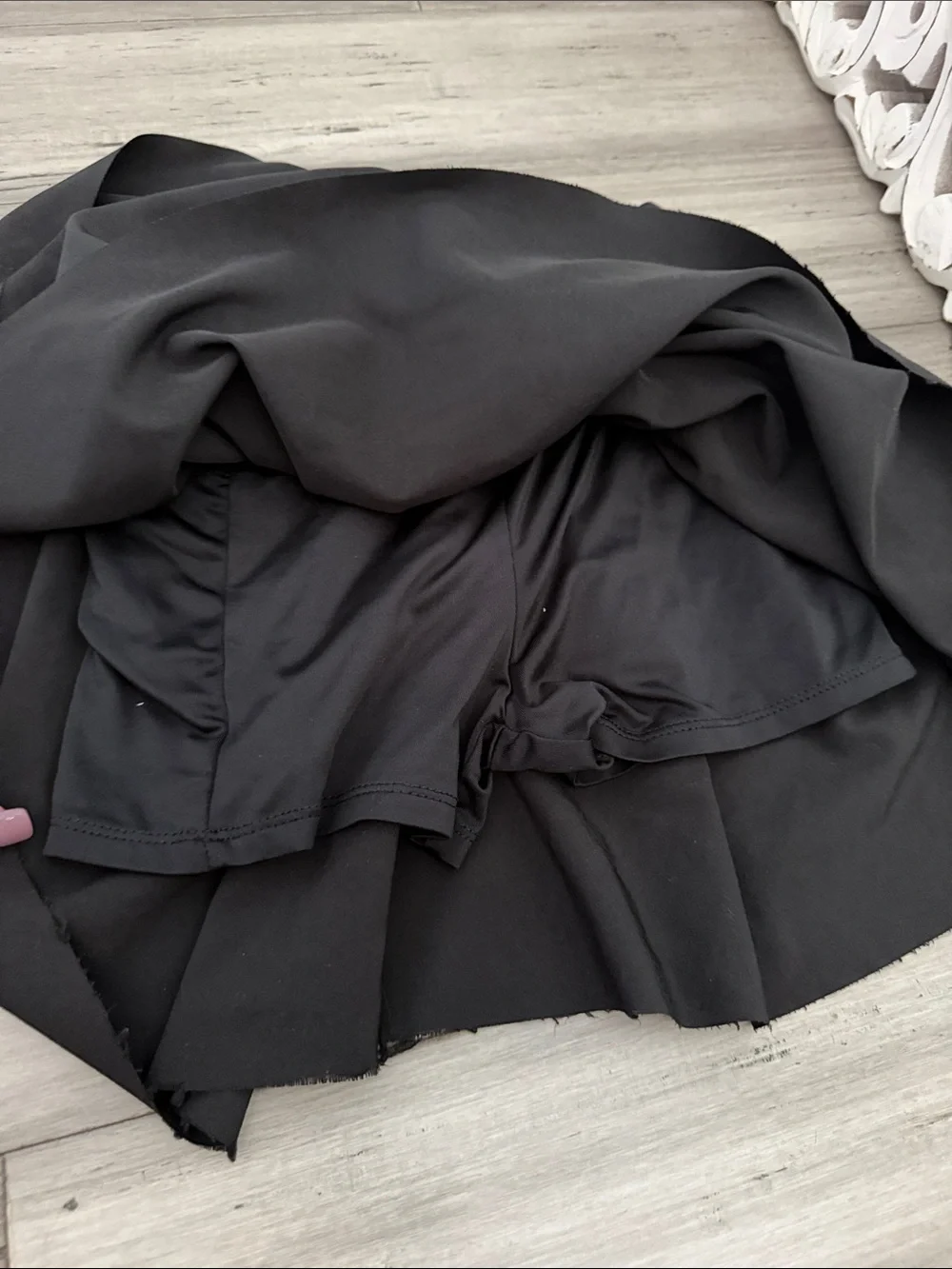 Justice Black Pleated Waistband Skirt